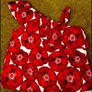 Janie and Jack red and white top